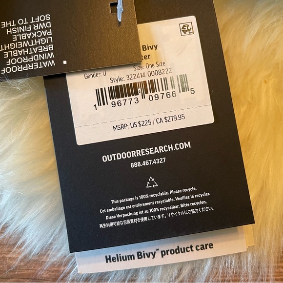 New ✨ Outdoor Research Black Helium Bivy - Picture 7 of 7